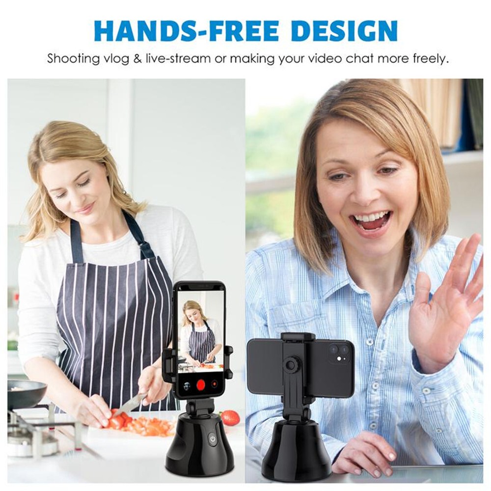 Portable Mobile Phone Gimbal Stabilizer 360° Rotatable Auto Tracking Holder