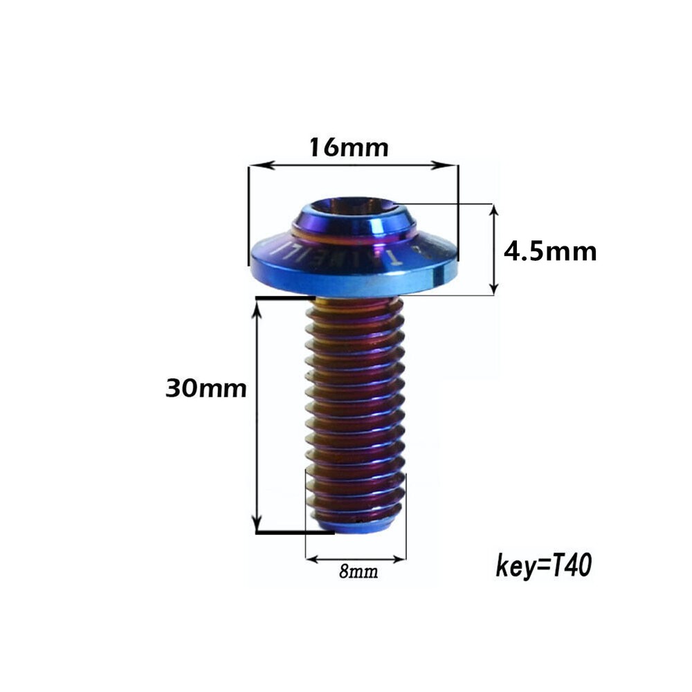 Titanium Alloy Umbrella Head Inner Torx Screws for Modification Shell Fixing