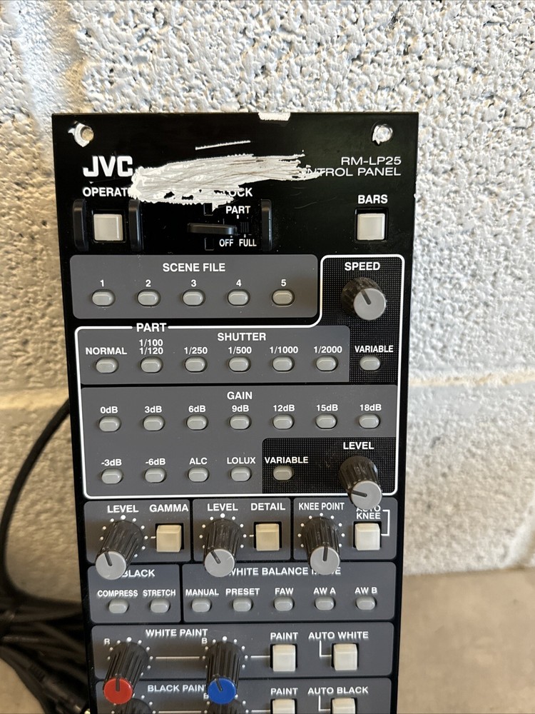 JVC RM-LP25U Camera Remote Control Unit Panel
