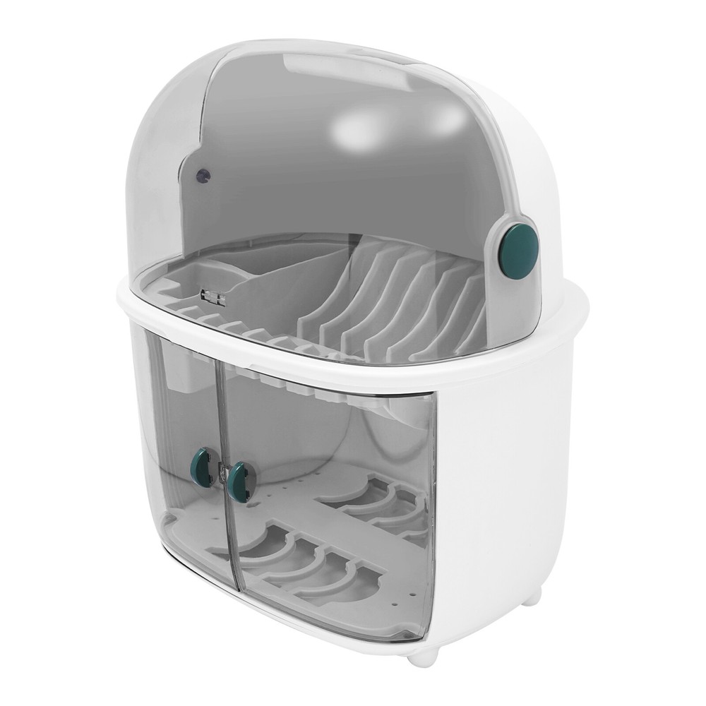 2 Tier Kitchen Dish Drying Rack Plastic Drying Rack 2-tier Dish Drying Rack