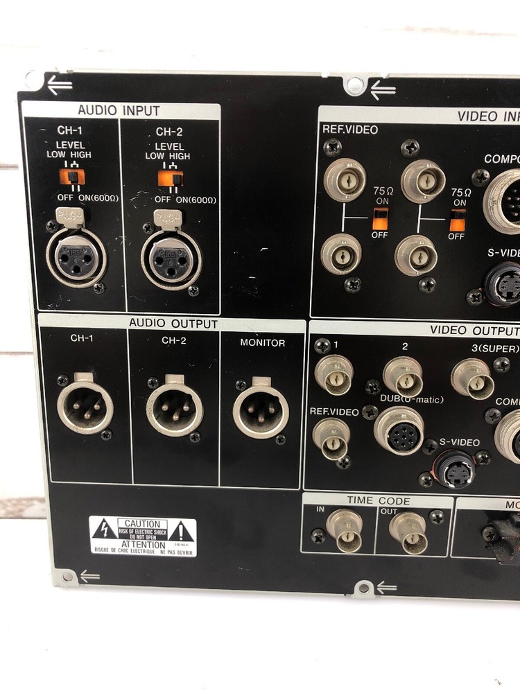Sony PVW-2800 Betacam Recorder Audio Input Panel
