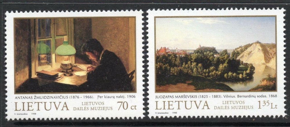 LITHUANIA MNH 1998 Paintings