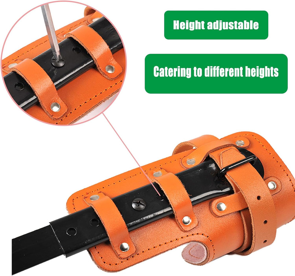 Adjustable Tree Climbing Gear Set with Spikes for Logging & Fruit Picking