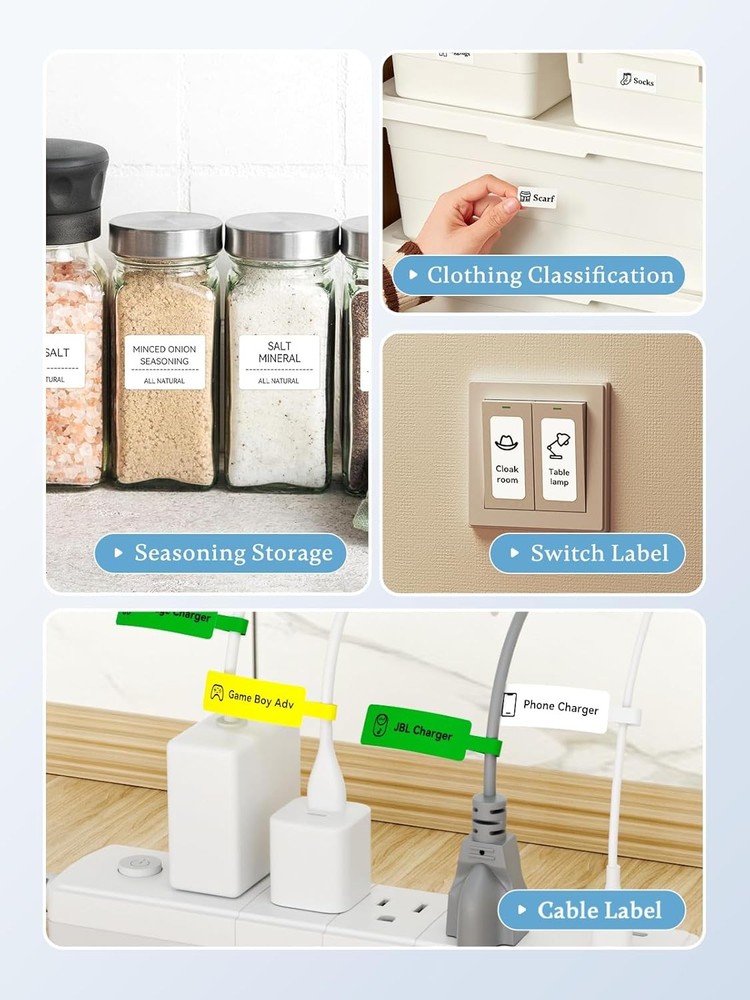 NIIMBOT B1 Label Maker Machine – 2" Bluetooth Thermal Label Printer with Tape