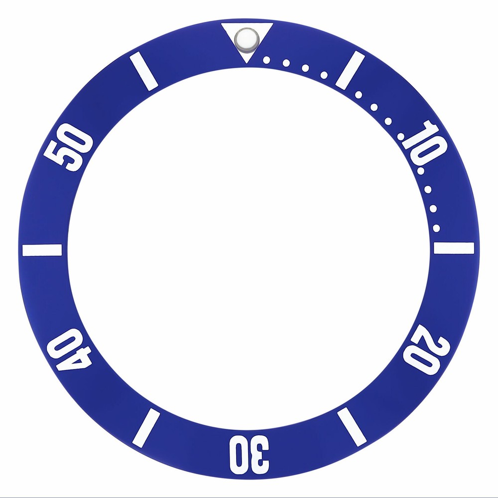 BEZEL INSERT FOR LADY OMEGA SEAMASTER AUTOMATIC WATCH BLUE SILVER