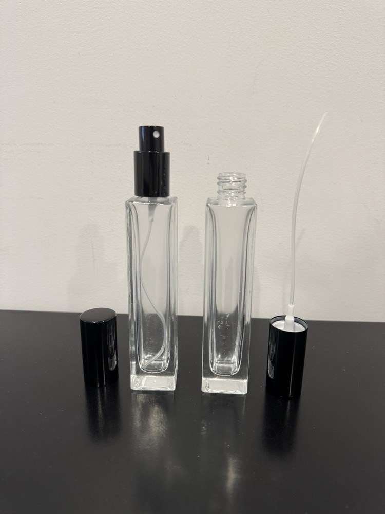 50ml Empty Glass Perfume Cologne Decant Spray Bottles Atomizers 2pcs