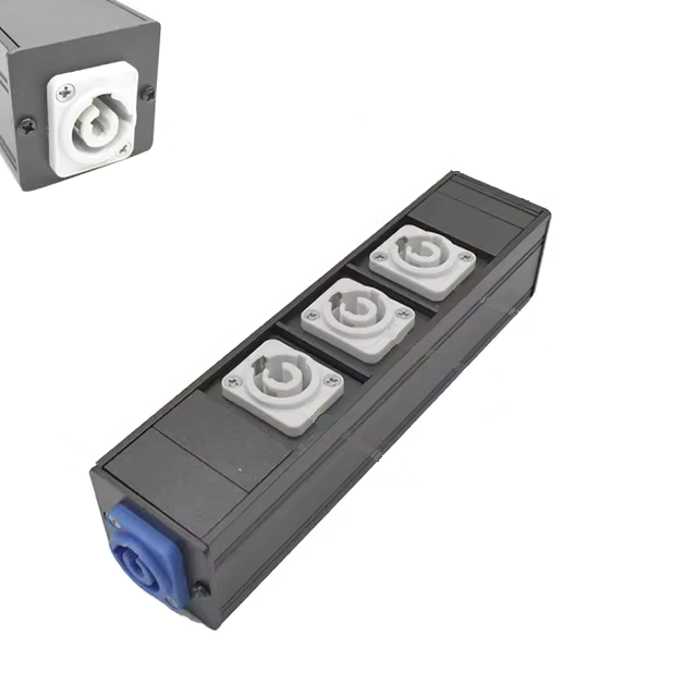 Neutrik Compatible PowerCon Power Strip Distro Quad Box Breakout Split 2 Pack