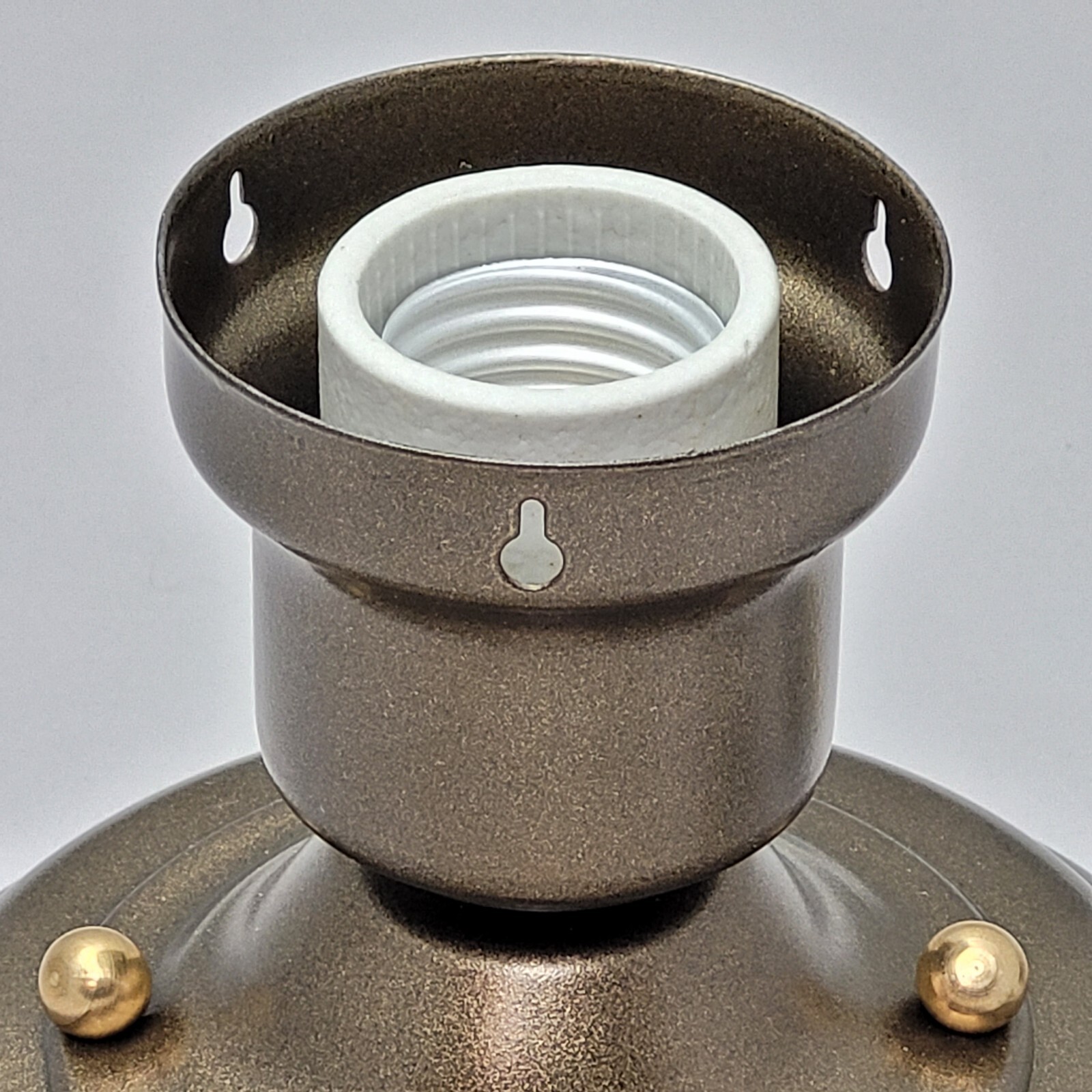 LOOK!!! NEW ANTIQUE BRASS 3-CHAIN FIXTURE -VINTAGE ART DECO SHADE Three Chain