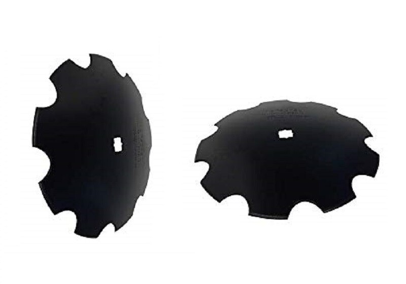 2 of 20" Notched Disc Harrow Blade 1-1/8" x 1-1/4" Dual Punched Square 7 Gauge