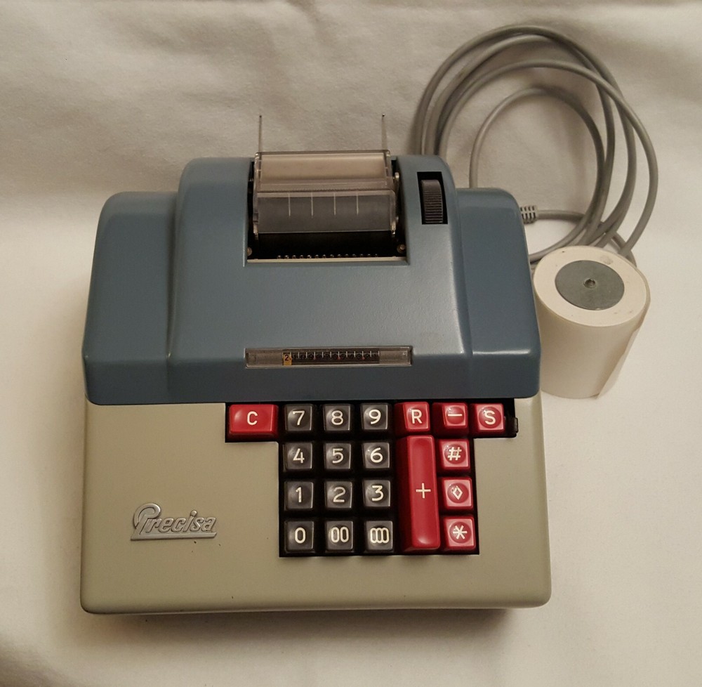 Precisa Mod.162-12 Calculator Adding Machine Made in Switzerland