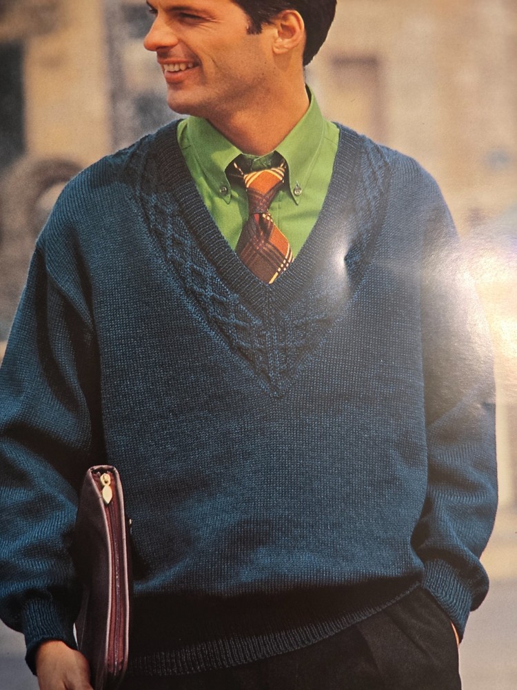 Phildar Knitting Pattern Magazine - Men - 18 Patterns