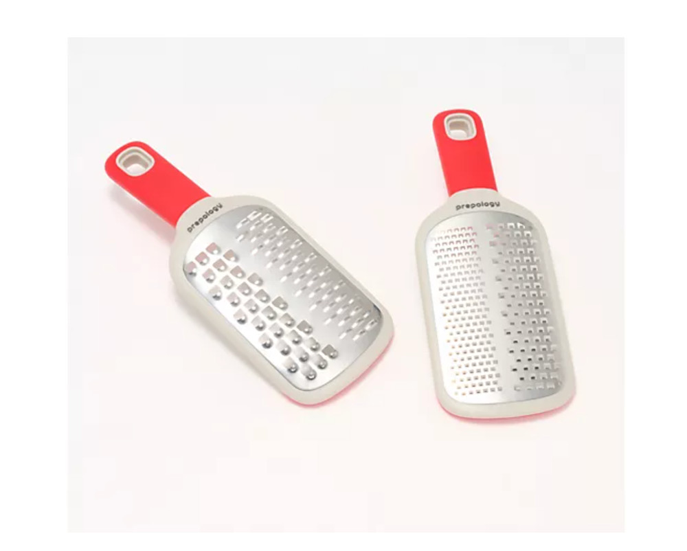 Prepology Dual 4 Blade Grater with Catch Bin Sheath