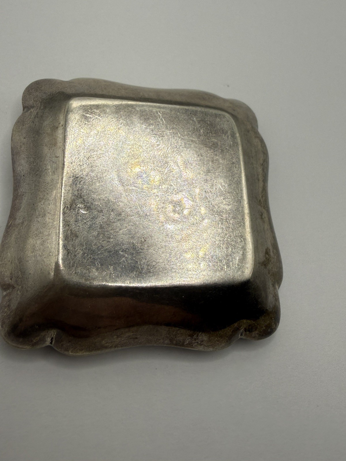 Rare Antique Sterling Silver 925 snuff compact Box Early 1900 Art Nouveau