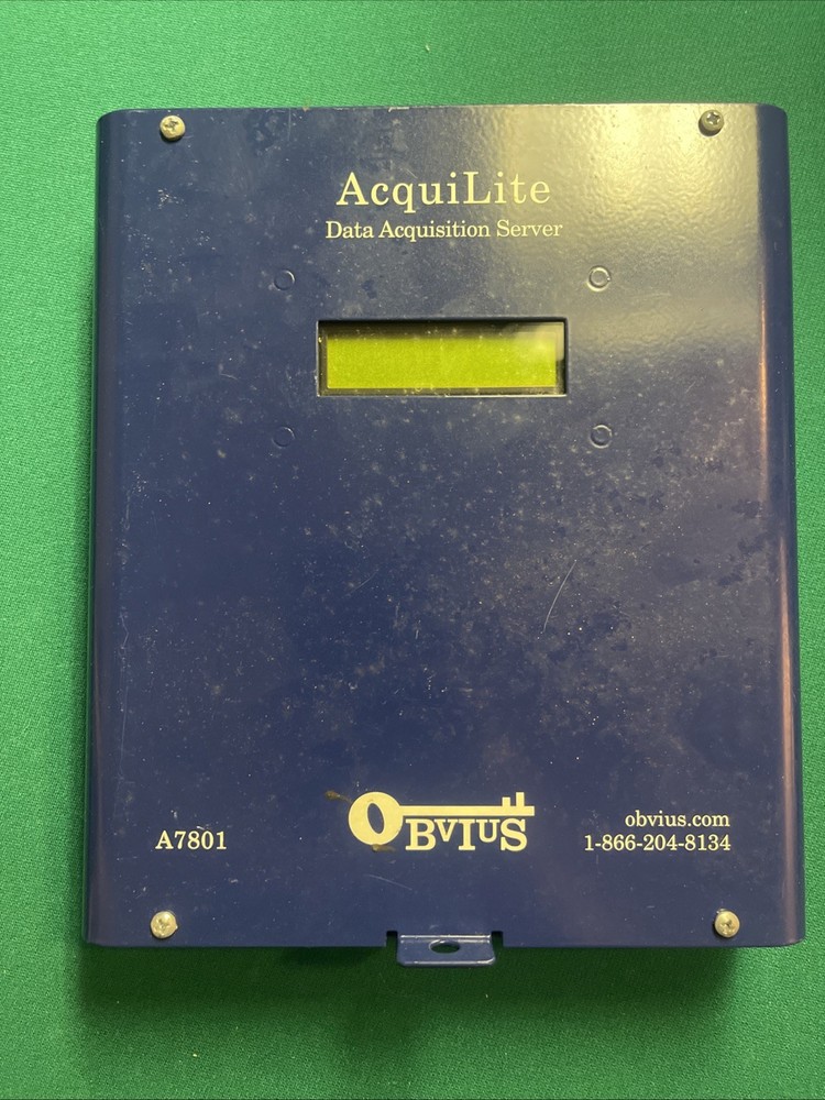 Obvius AcquiLite A7801 Data Acquisition Server Untested Used No Power Supply