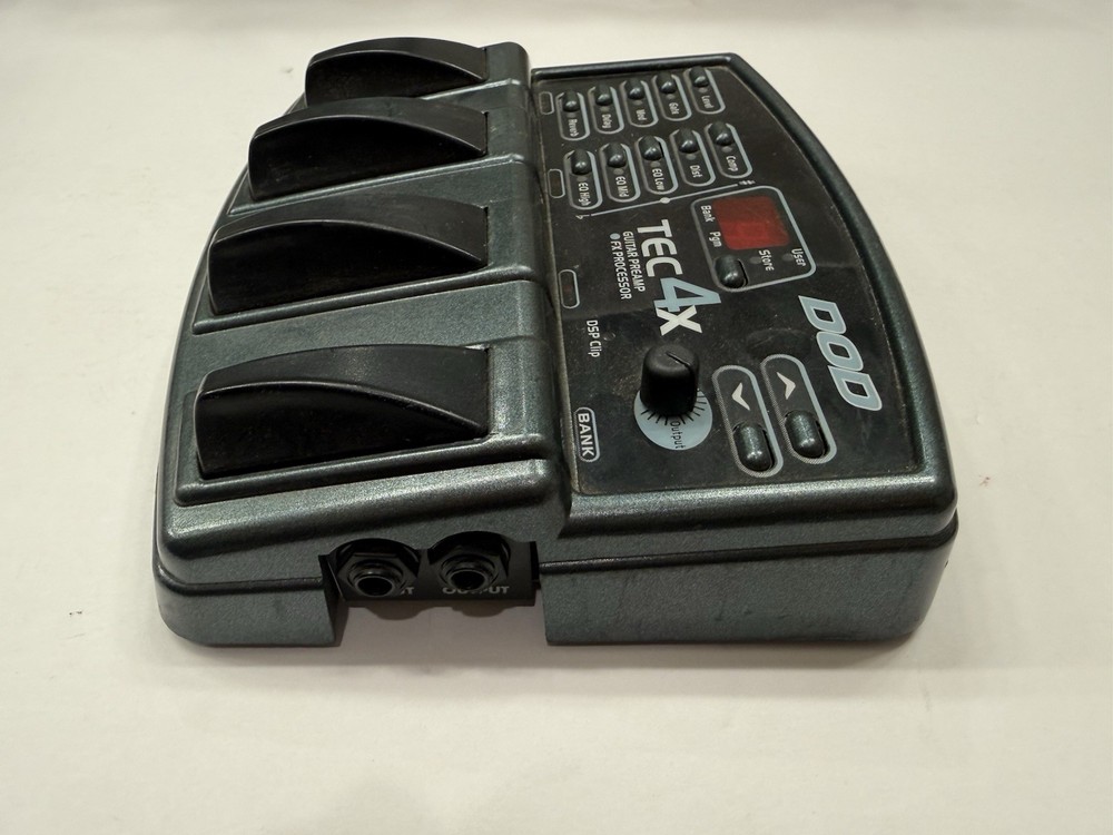 DOD Digitech TEC 4X Guitar Preamp & FX Multi Effects Processor Pedal + PSU