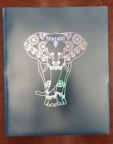 2 Pocket Poly Folders * Elephant * Back to School * Great for Projects * NWT
