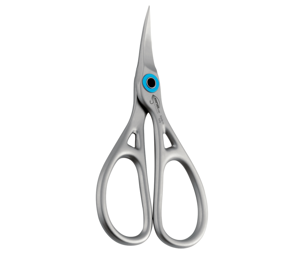 KOPTER ABSOLUTE CURVED SCISSORS - Fly Tying Serrated, Thin Point, 3-3/4" NEW!