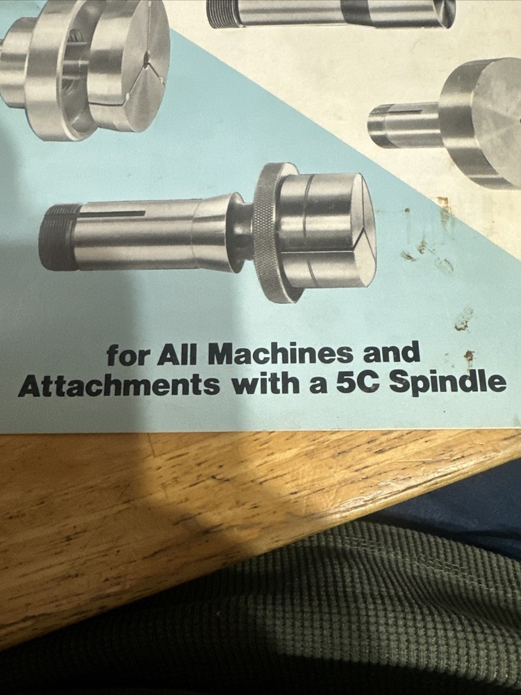 Hardinge Super Precision 5c Spindle Tooling Holder Catalog
