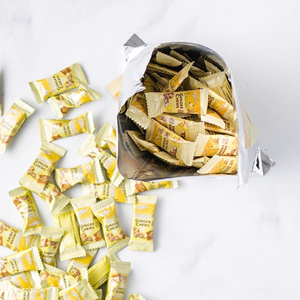 Original Ginger Chews,1 Lb – Candied Ginger – Candy Pack – Ginger Chews Candy