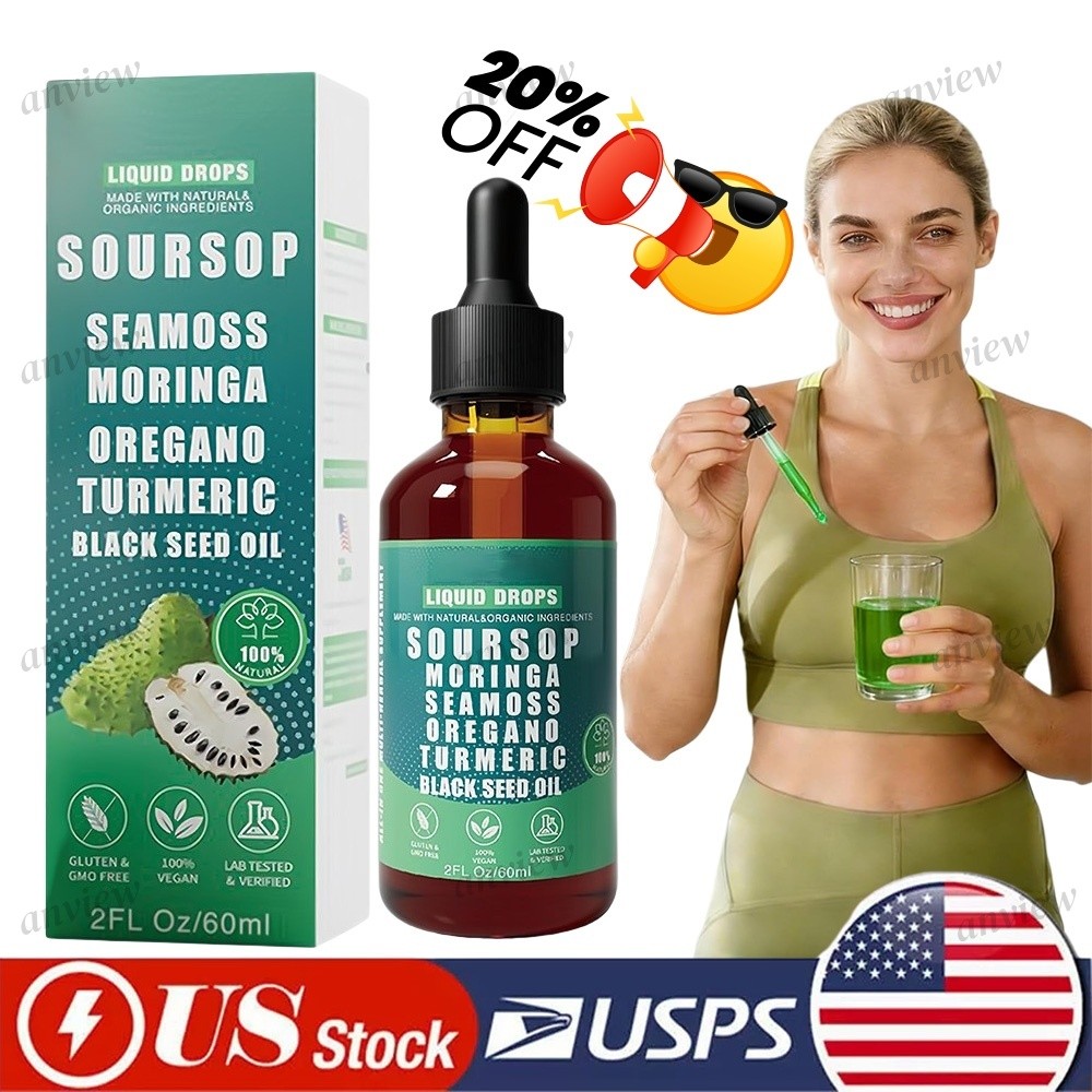 Vyxion Soursop Bitters Liquid Drops - Immunity, Liver, Gut & Antioxidant 60ml