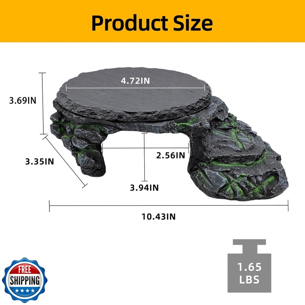 JWIZYOTR Bearded Dragon Basking Platform, Turtle Basking Platform Decorative