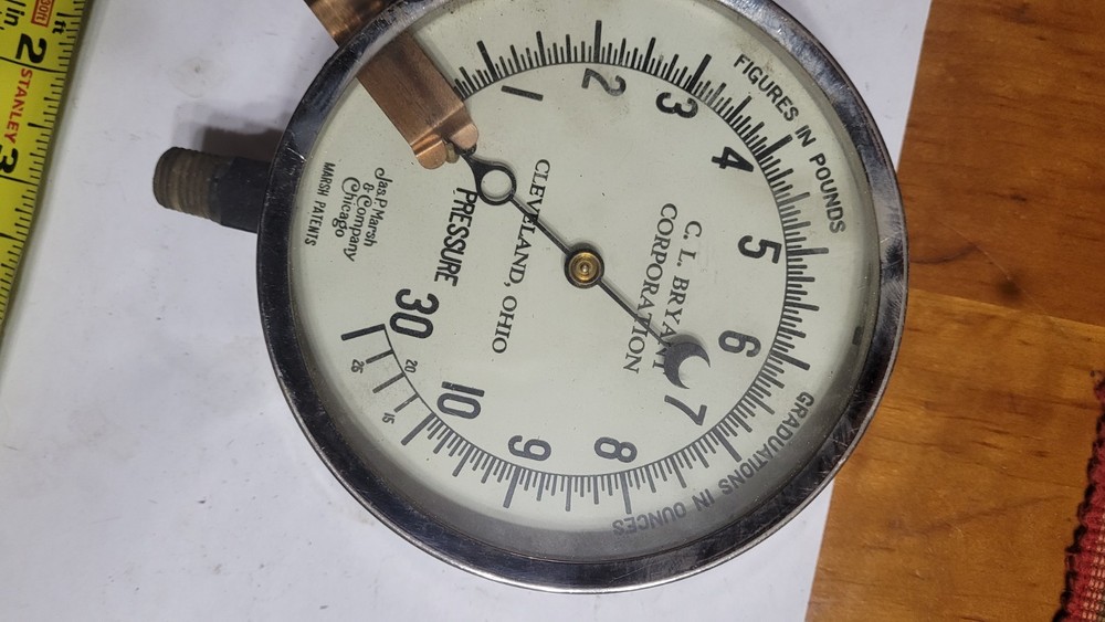 Vintage Jas P. Marsh Gauge