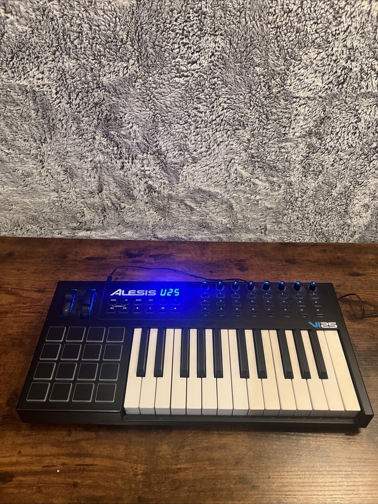 VI25 Advanced 25-Key USB/MIDI Keyboard Controller with AC Adapter