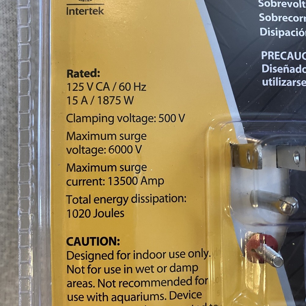 ELECTRICAL WORK ZONE 6-OUTLET SURGE PROTECTOR CUBE - Great Protection