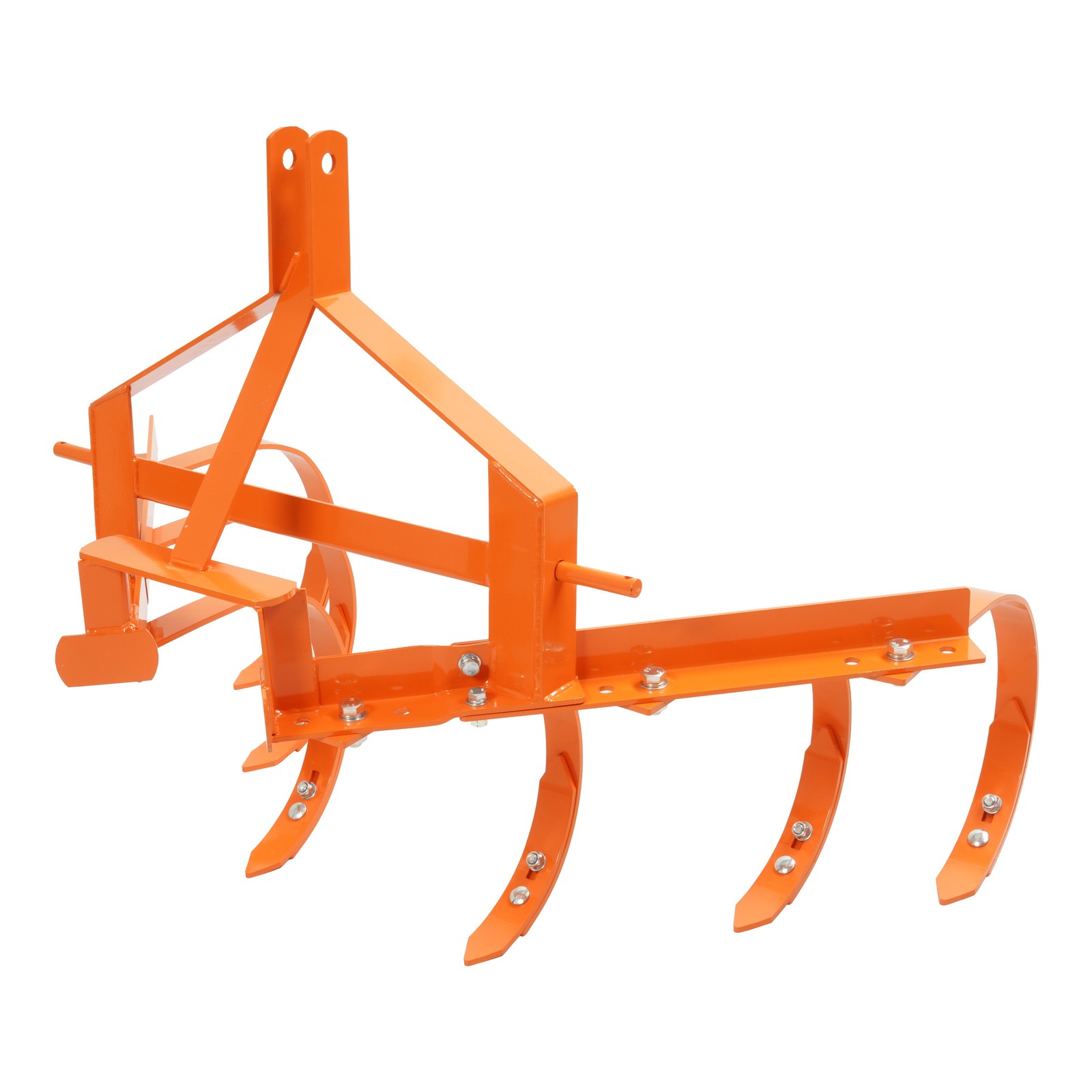 Cultivator with 6 Spring Steel Shanks 3 Point Quick Hitch Adujustable 18in-40in