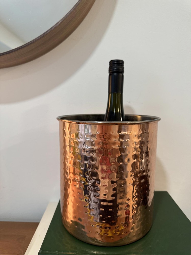 Hammered Copper Wine Bottle Cooler
