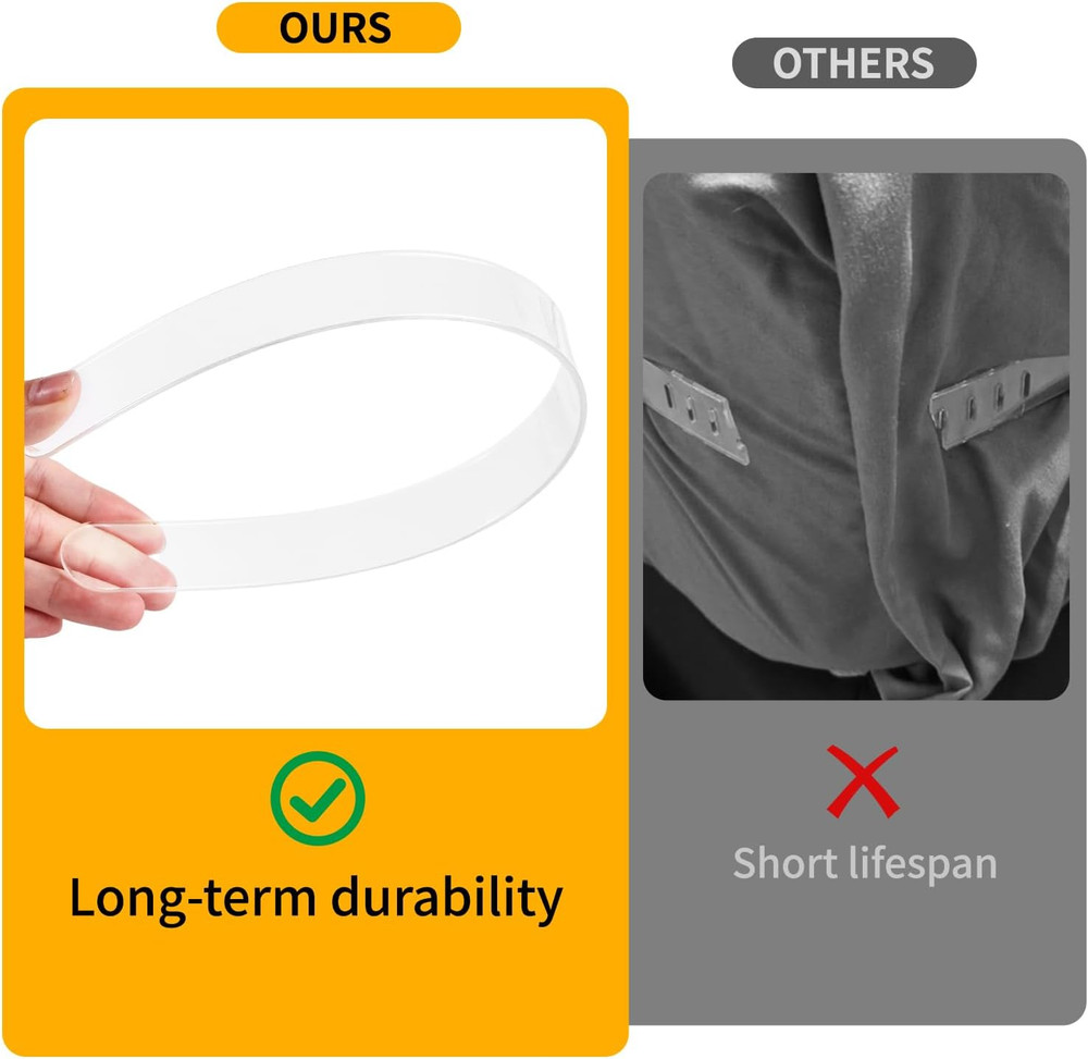 4PCS Replacement Strips for Bed Sheet Holder, Bed Sheet Straps Compatible with M