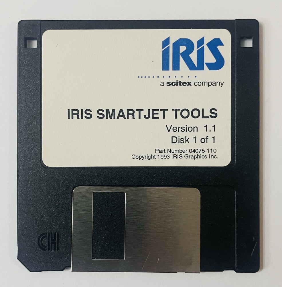 IRIS SmartJet Tools v1.1 (1993) Printer Utility Software, 3.5” Floppy Disk [Mac]