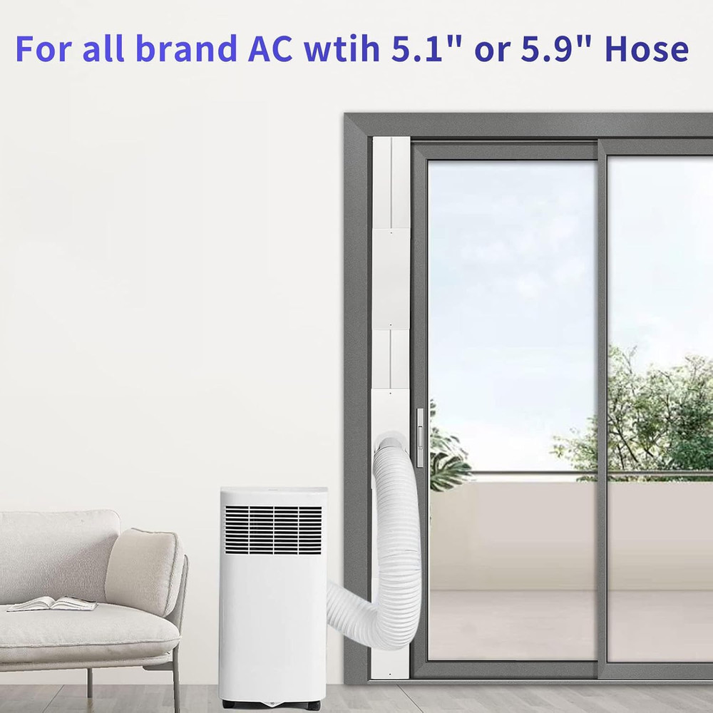 Portable AC Window Vent Kit - Complete Air Conditioner Window Kit, Adjustable PV