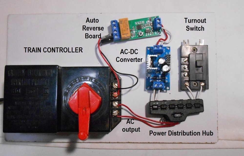 Power Distribution Hub for Model Trains