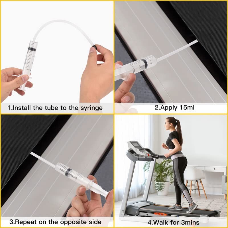 16 oz Treadmill Lubricant with Precision Syringe for Easy Application