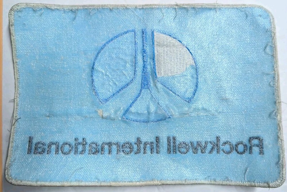 Rockwell International Large Work Jacket / Coverall Back Patch - Off Jacket