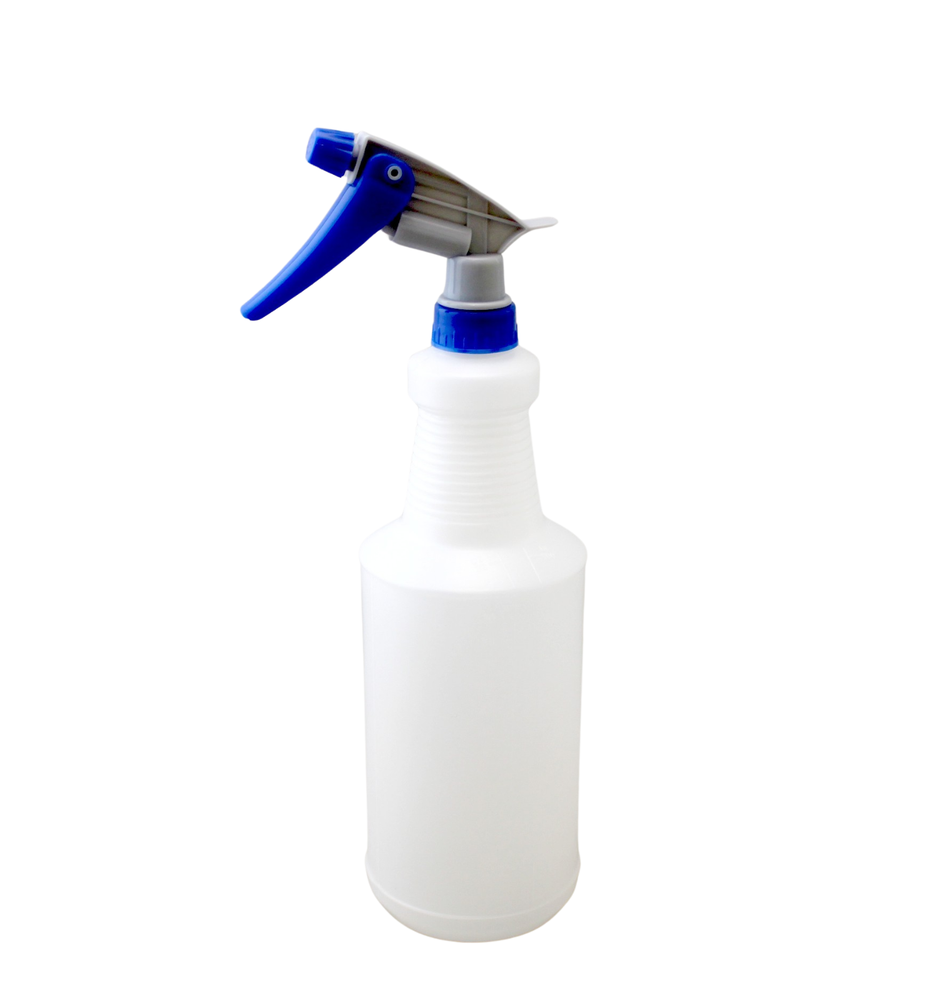 Spray Bottle with Adjustable Nozzle - Multi-Purpose Mist & Stream 3-Pack 30 Oz