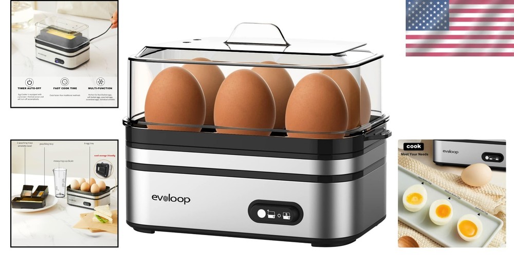 Multi-Functional Egg Boiler, Poacher, Deviled Egg Maker