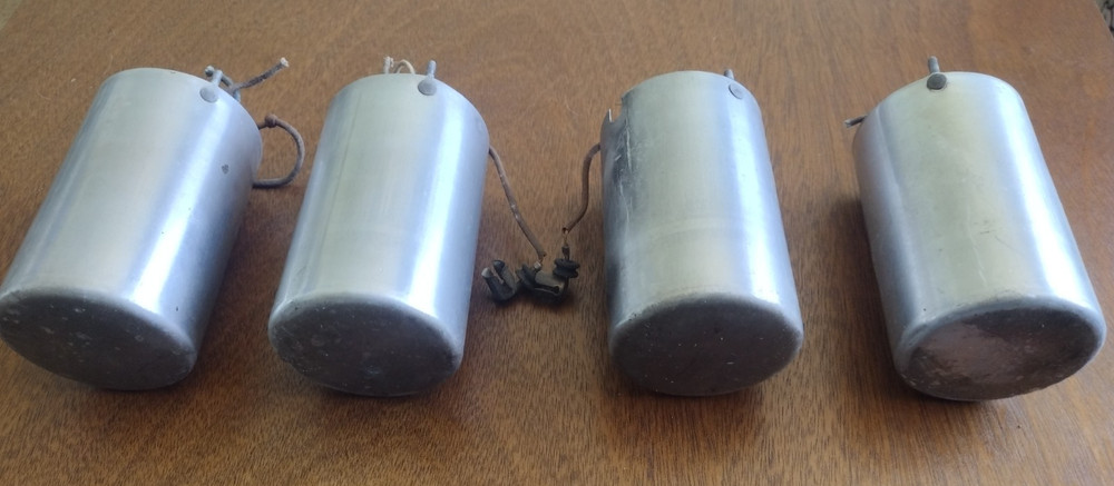 Vintage TRF radio coils with shields
