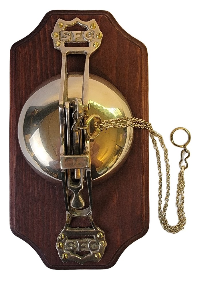San Francisco Cable Car Solid Brass Trolley Bell Door Knocker SFC Co Wall Mount