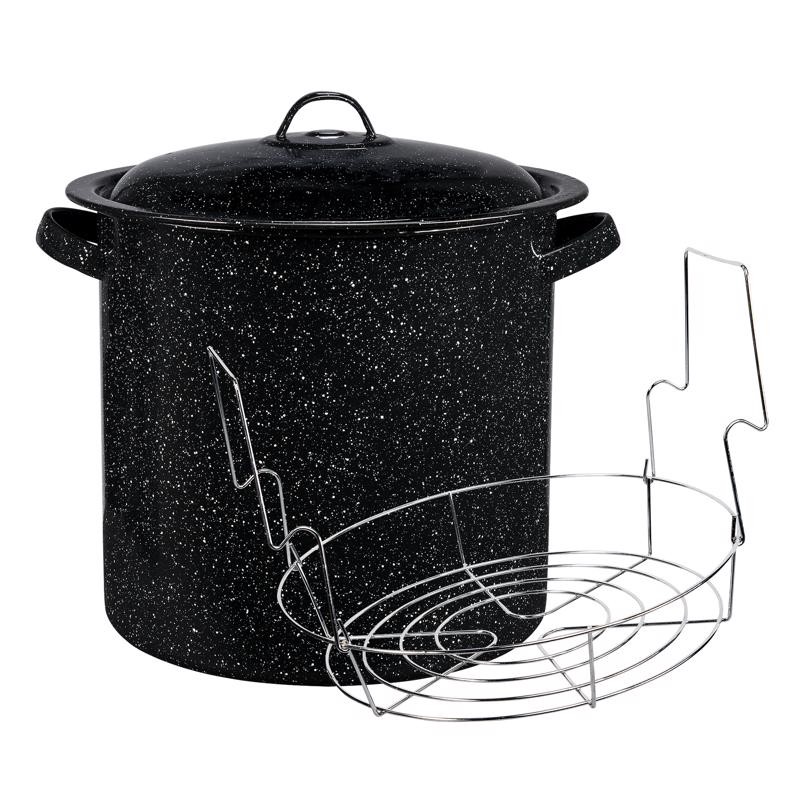 Cinsa Graniteware Canner/Rack 15.5 qt