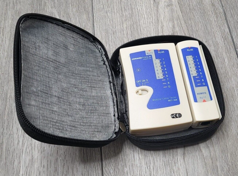 JONARD TOOLS MCT-468 Modular Cable Tester with Carrying Case