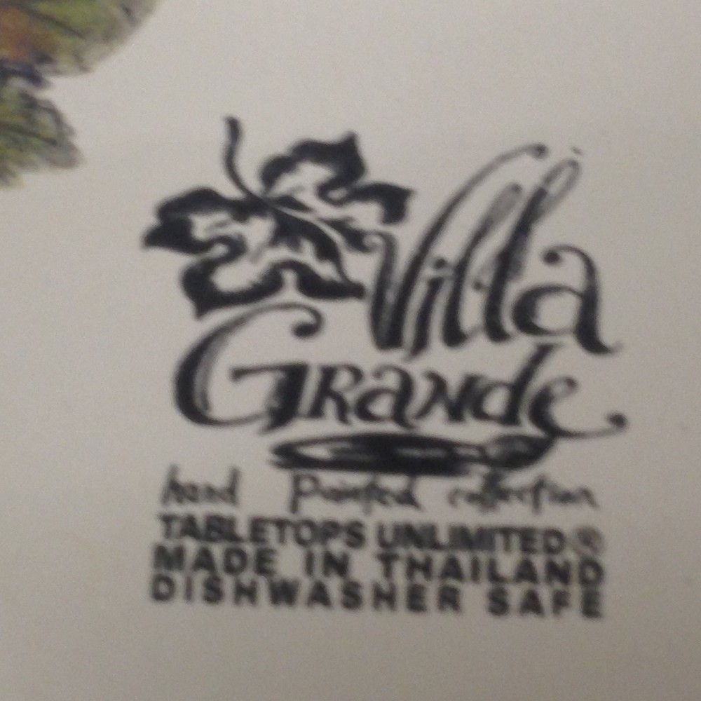 TABLETOPS VILLA GRANDE METAL RECTANGULAR PAN OR ROASTER 19" FRUIT BORDER