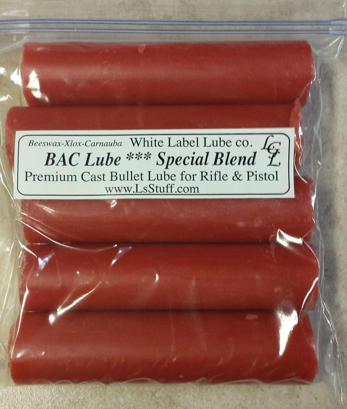 5 Stick BAC Cast Bullet Lube White Label Lube  FREE SHIPPING