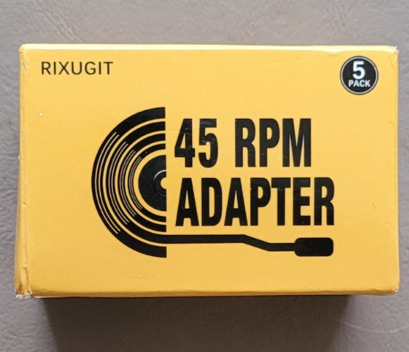 RIXUGIT 45 RPM Record Adapter 5 pack (sealed)