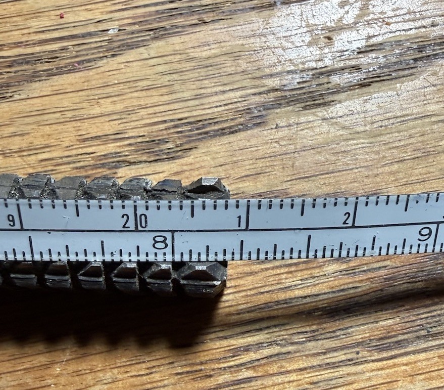JAW MFG. CO. NU THREAD No 1 THREAD FILE, USA