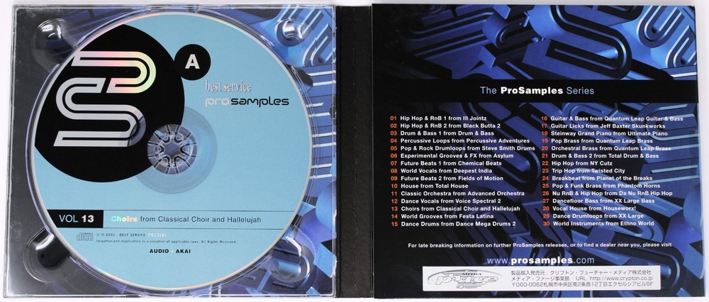 Best Service Pro Samples 13 Choirs Peter Siedlaczek Sound Library/Sampling 2 CD