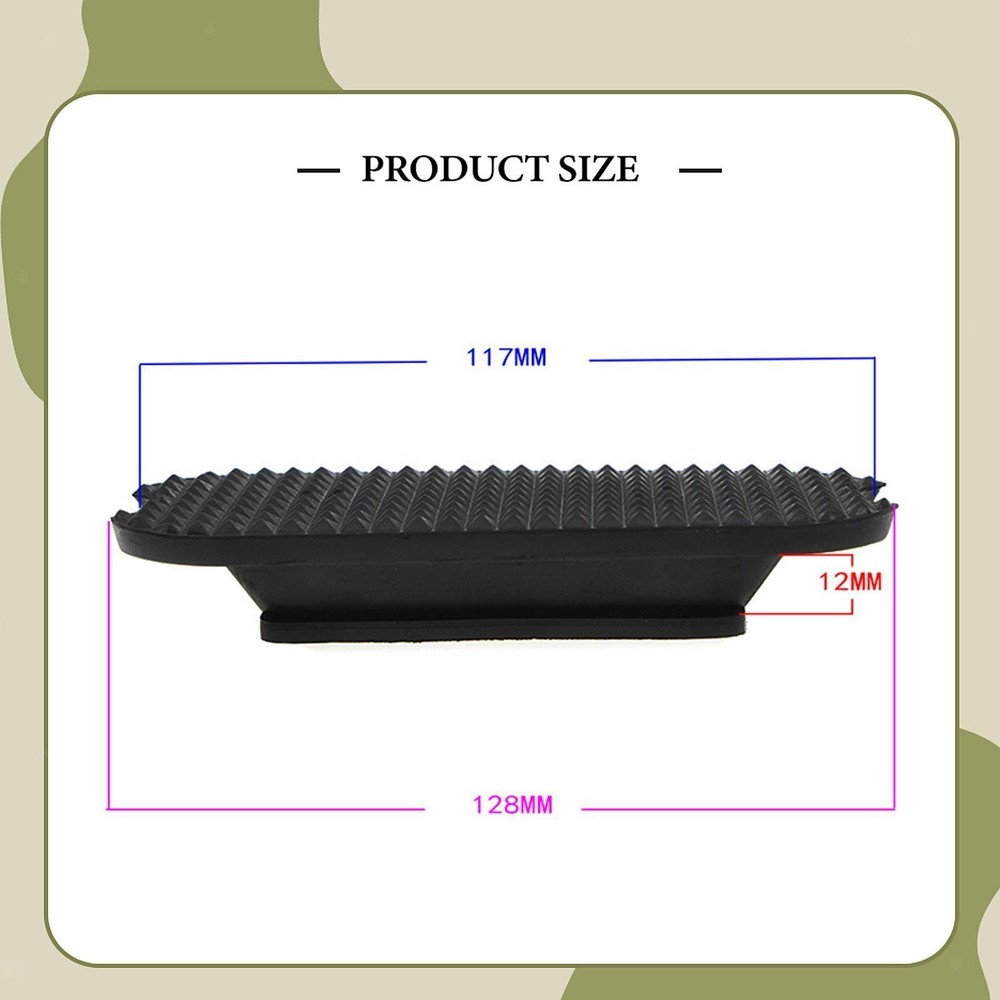 2x Stirrup Rubber Treads Pads Replace Easy Installation Soft Stirrup Inserts