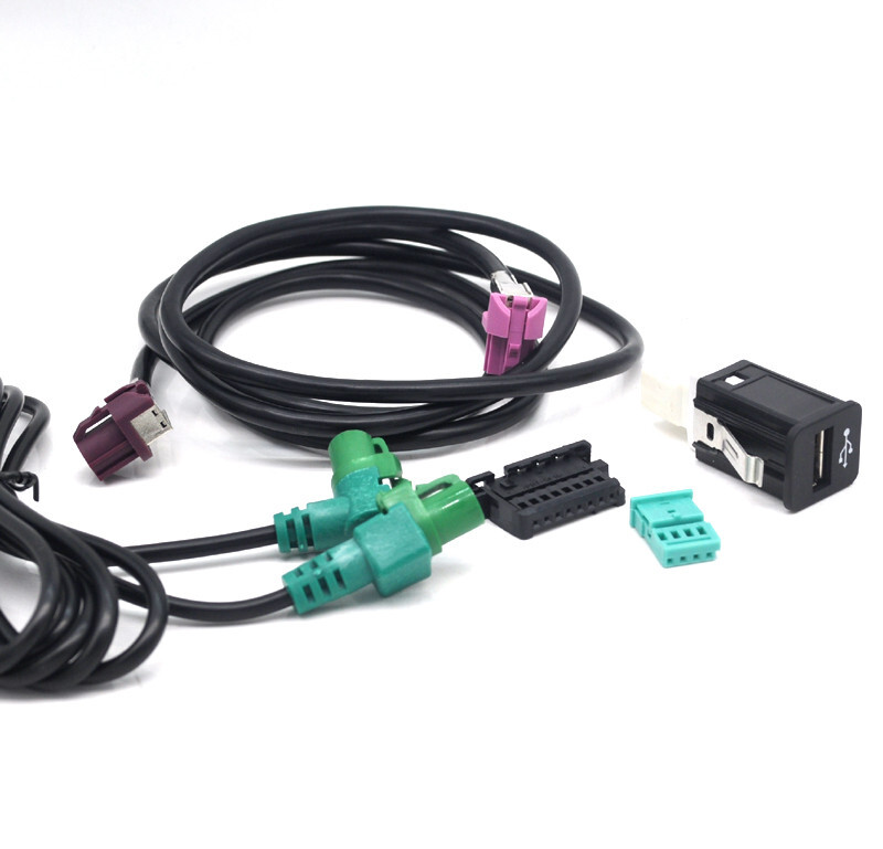 Retrofit Navigation CABLE USB socket idrive power connector For BMW CIC CID
