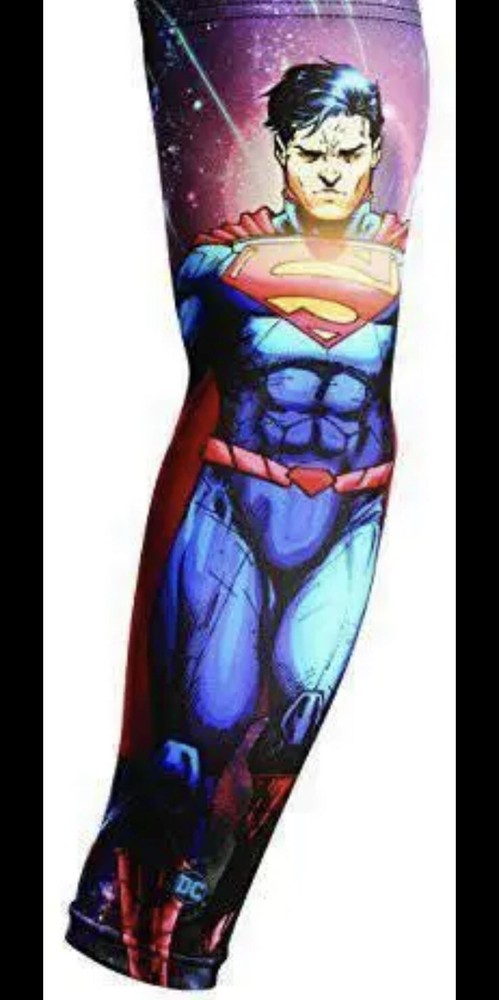 Superman Compression Athletic Arm Sleeve Size Medium Licensed DC Comics